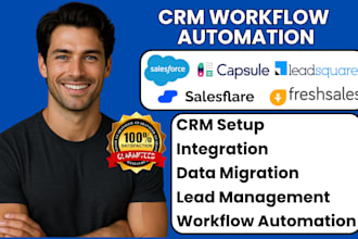 do salesforce salesflare leadsquared freshsales capsule crm workflow automation