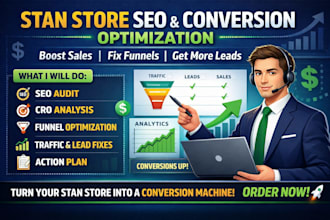 audit stan store SEO conversion fix sales traffic leads funnel optimization