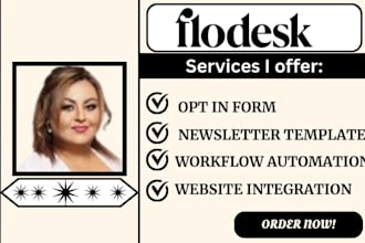 setup flodesk email automation workflow landing page mailchimp and campaigns