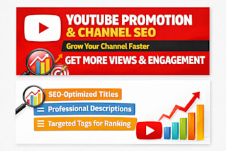 do organic yt promotion video promotion SEO and optimize your channel for growth