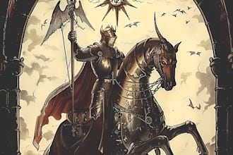 create a beautiful medieval illustration