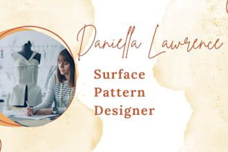 create surface pattern design for print and digital use