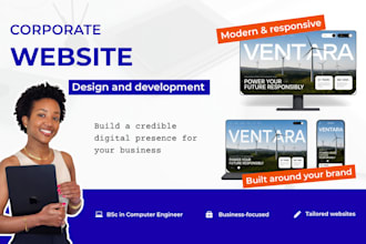 design and develop a modern corporate website