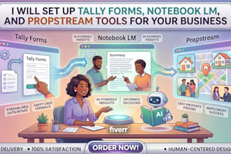 set up tally forms notebook lm and propstream tools for your business
