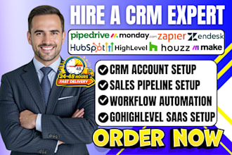 setup houzz pro pipedrive dubsado hubspot automation gohighlevel crm integration