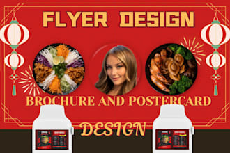 design a professional food flyer design a leaflet printing flyer food menu