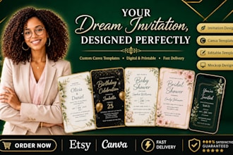 design birthday invitation wedding invitation design canva templates