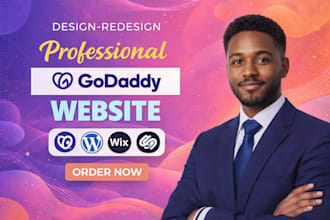 godaddy website design, redesign godaddy website, godaddy seo, redesign godaddy