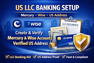 do mercury, wise for llc owners, USA bank creation, USA physical proof address