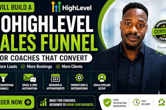 build a gohighlevel sales funnel for coaches