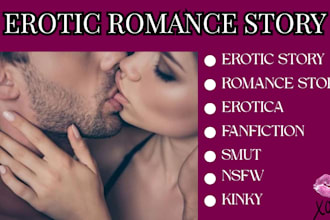write nsfw fanfiction erotic smut kink erotica bdsm romance story ghostwriter