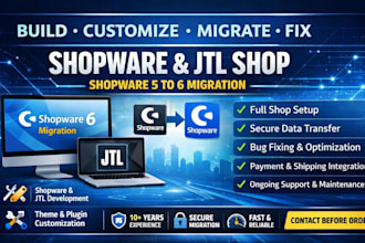 build shopware landing page fix jtl shop migrate shopware 5 to 6 product import