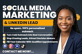 be your linkedin sdr bdr monthly social media lead generation manager