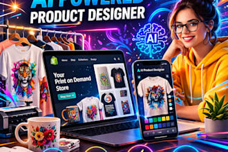 build shopify print on demand store with an ai powered product designer