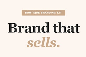 create a complete brand identity kit for your online boutique