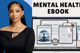 create self help ebooks, mental health workbooks, etsy digital products design