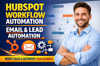 setup hubspot workflow automation, email automation and lead nurturing system