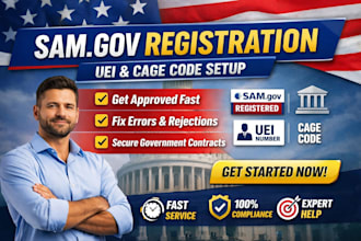 complete samgov registration uei and cage code for federal contracts