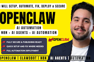 do openclaw setup, openclaw ai agent automation, secure open claw, n8n openclaw