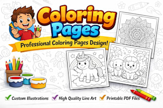 create unique printable coloring pages for kids and adults