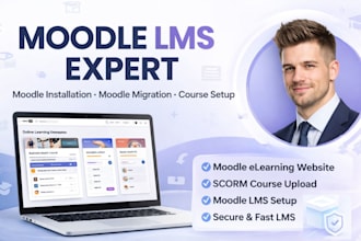 develop moodle lms elearning website moodle course migration moodle installation