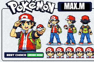 pokemon pixel art pokemon game art pixel art pokemon trainer sprite in pixel art