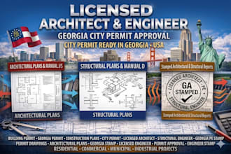 city permit approval as georgia licensed architect, georgia licensed engineer