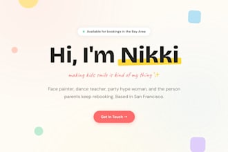build a clean 1 page landing page in 48 hours