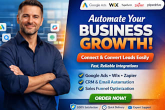 googleads wix typeform gsheets mailchimp twilio pipedrive zapier integration