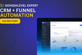build high converting gohighlevel sales funnels and CRM automation