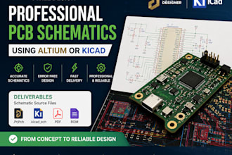 design professional pcb schematics using altium or kicad