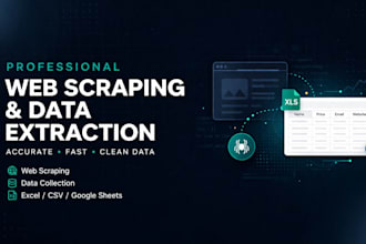 do professional web scraping, data extraction and data collection