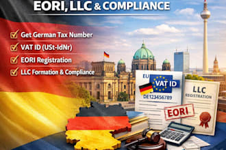 register your german vat id, tax number, eori, lucid, and gmbh
