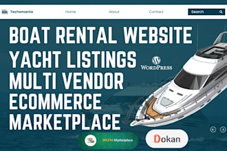 build yacht charter website yacht listings website multi vendor marketplace