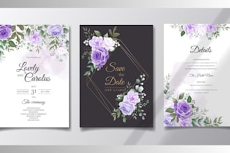 design elegant wedding invitation, modern invite cards, digital wedding invite
