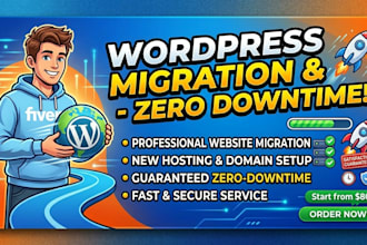 transfer or migrate wordpress website to new hosting or domain without downtime