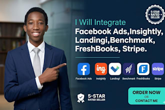 integrate facebooks ads bookmark insightly landingi benchmark freshbooks stripe