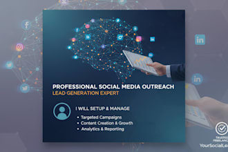 setup and manage professional social media outreach for lead generation