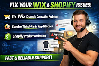 fix wix domain connection issues thirdparty app glitches shopify product