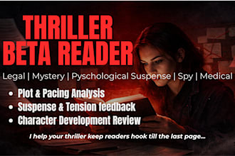 beta read ya thriller cozy mystery psychological suspense novel fan fiction
