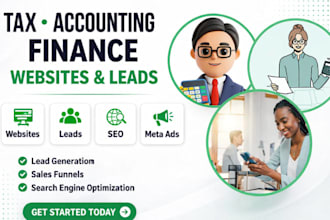 tax website bookkeeping finance website income tax leads tax accounting website