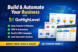 build gohighlevel sales funnel, website and ghl automation