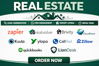 realvolve brivity cloudpano kuula ylopo callrail zillow quickbooks liondesk