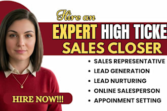 close your high ticket b2b inbound as an expert remote sales closer salesperson