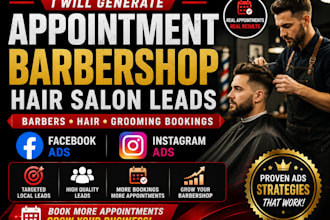 generate appointment barbershop hair salon leads barbers hair grooming bookings