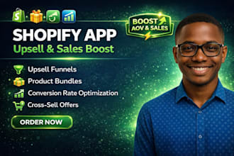 setup shopify upsell funnels, product bundles and conversion optimization