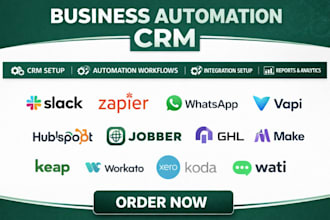 slack zapier whatsapp vapi hubspot jobber ghl make keap workato xero koda wati