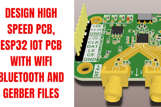 design esp32 iot pcb, high speed pcb with wifi bluetooth gerber files