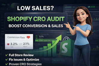 do shopify cro audit, store review, shopify optimization and conversion rate