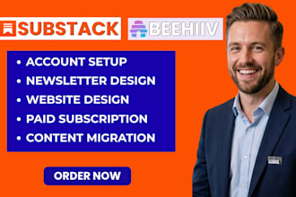 setup substack account, substack beehiiv newsletter, subscription website setup